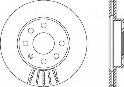 OPEN PARTS bda198320 -  Тормозной диск